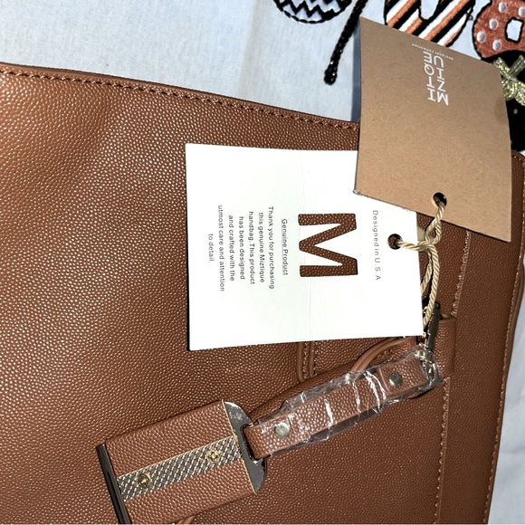 Miztique Vegan Leather Handbag Satchel P - Picture 10 of 10